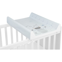 Saltea de infasat KikkaBoo Stripy Friends Hard 80x50 (Blue) Thumb