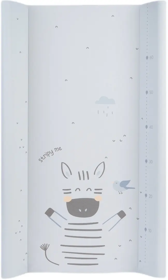 Saltea de infasat KikkaBoo Stripy Friends Hard 80x50 (Blue)