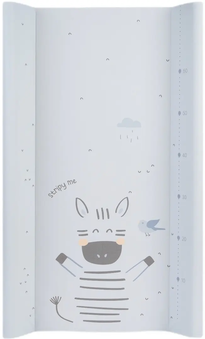 Saltea de infasat KikkaBoo Stripy Friends Soft 80x50 (Blue)