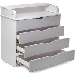 Masa de infasat PernaMea HappyBaby BY.107183 90x45x90 (Light Grey) Thumb