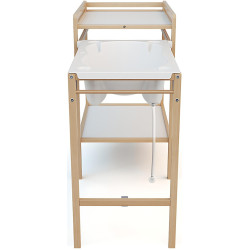 Masa de infasat cu cadita Premaman PBRJVS (White/Wood) Thumb