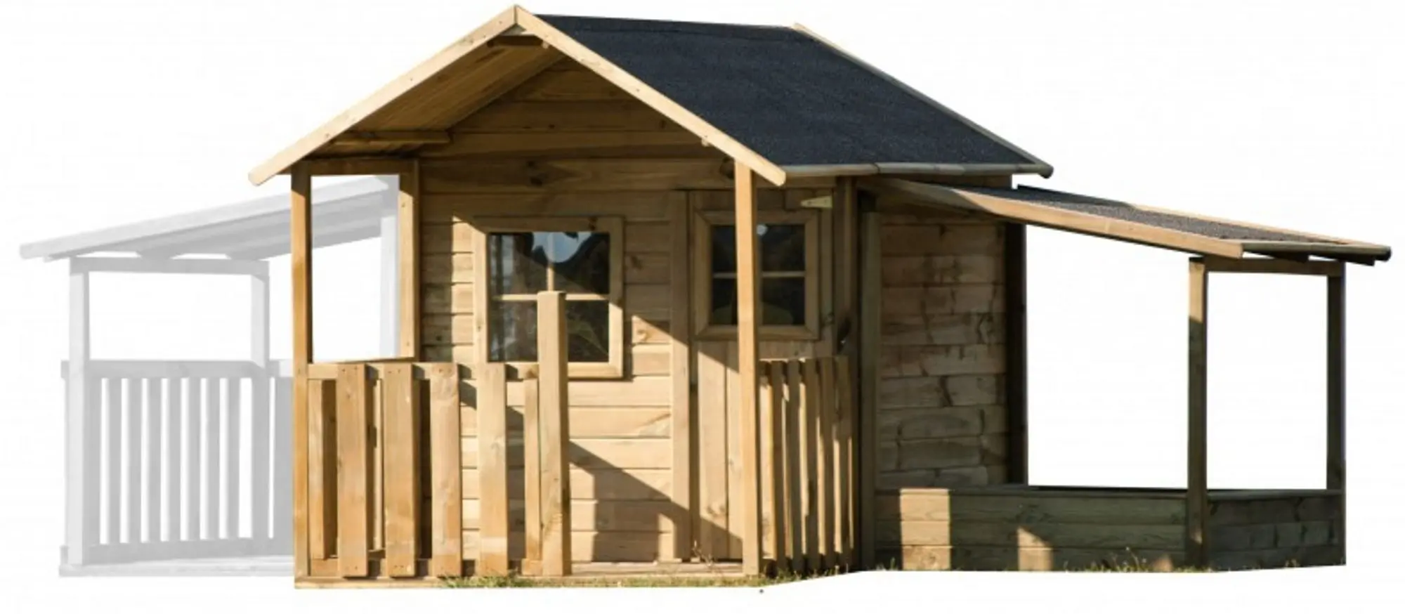 Nisipiera cu acoperis pentru casuta din lemn Blanka 4iQ 000769 (Wood) - 3