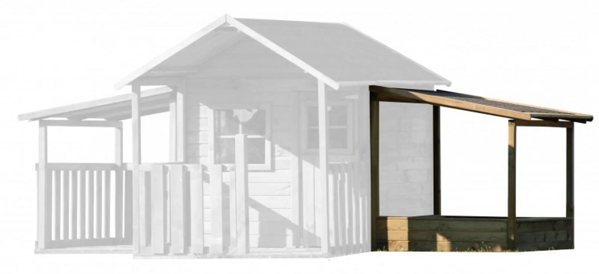 Nisipiera cu acoperis pentru casuta din lemn Blanka 4iQ 000769 (Wood)