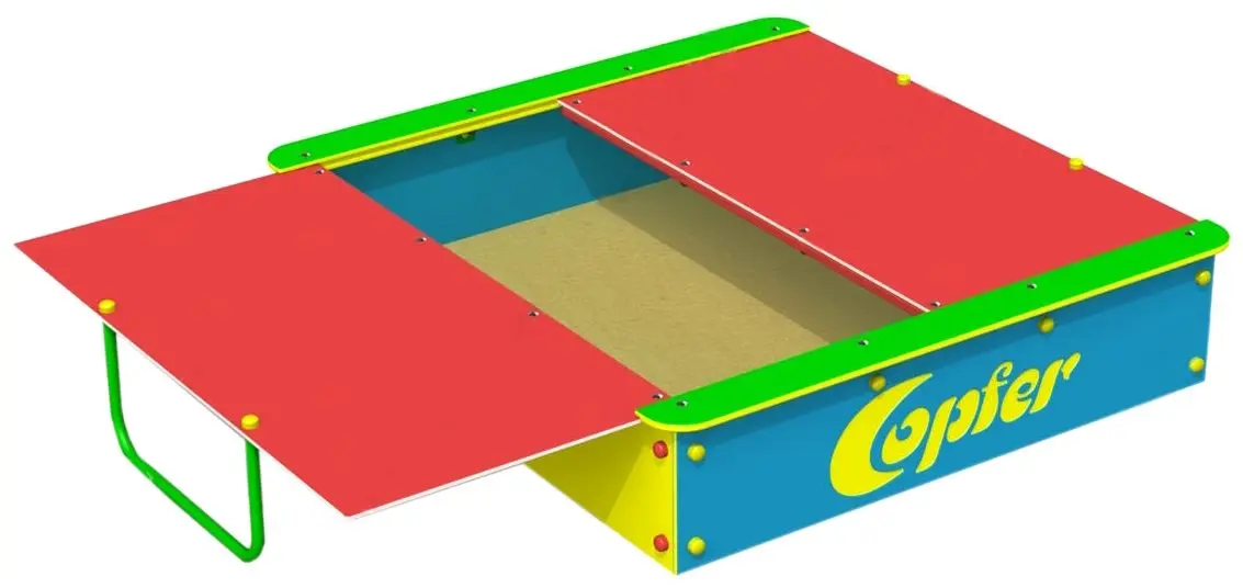 Nisipiera cu capac Copfer PTP 034H (Multicolor)