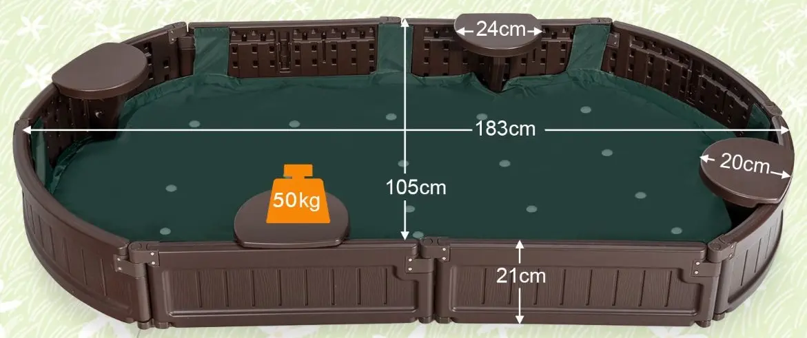 Nisipiera Costway NP10241BN (Brown) - 5