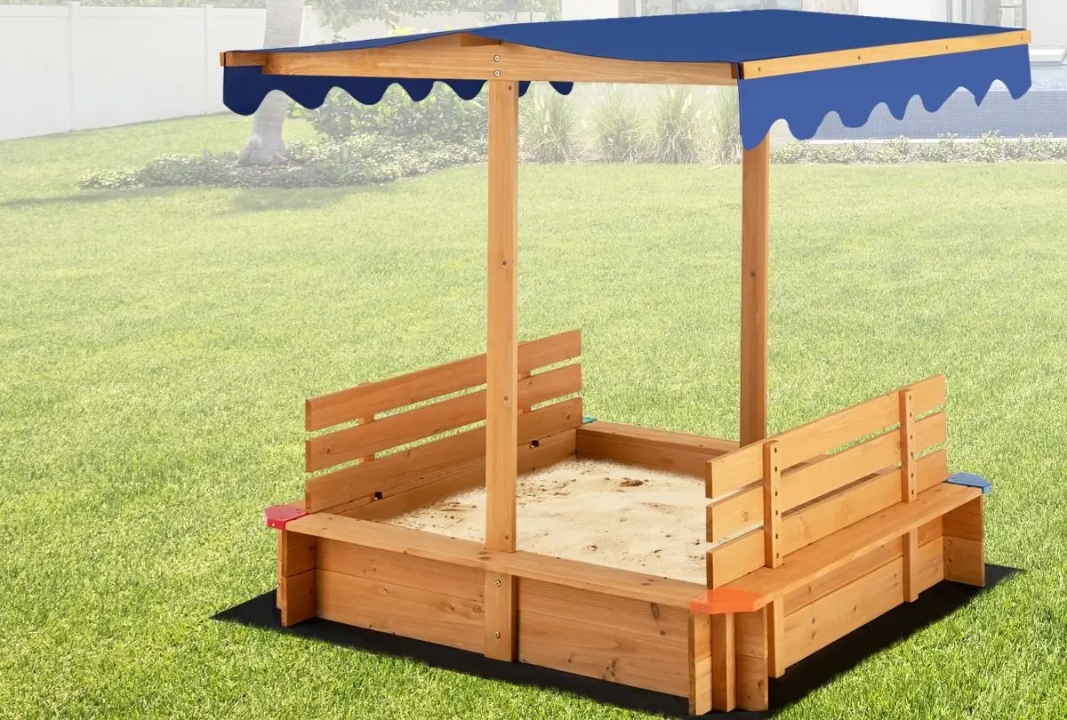 Nisipiera Costway TS10037 (Natural/Blue)