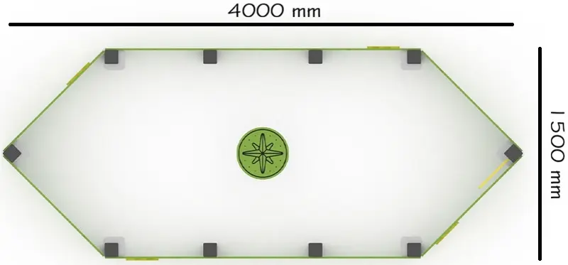 Песочница DastimArt 718 (Green/Yellow) - 3