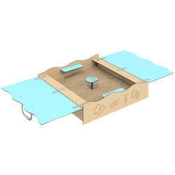 Nisipiera DastimArt Ocean 714 (Natural/Blue)