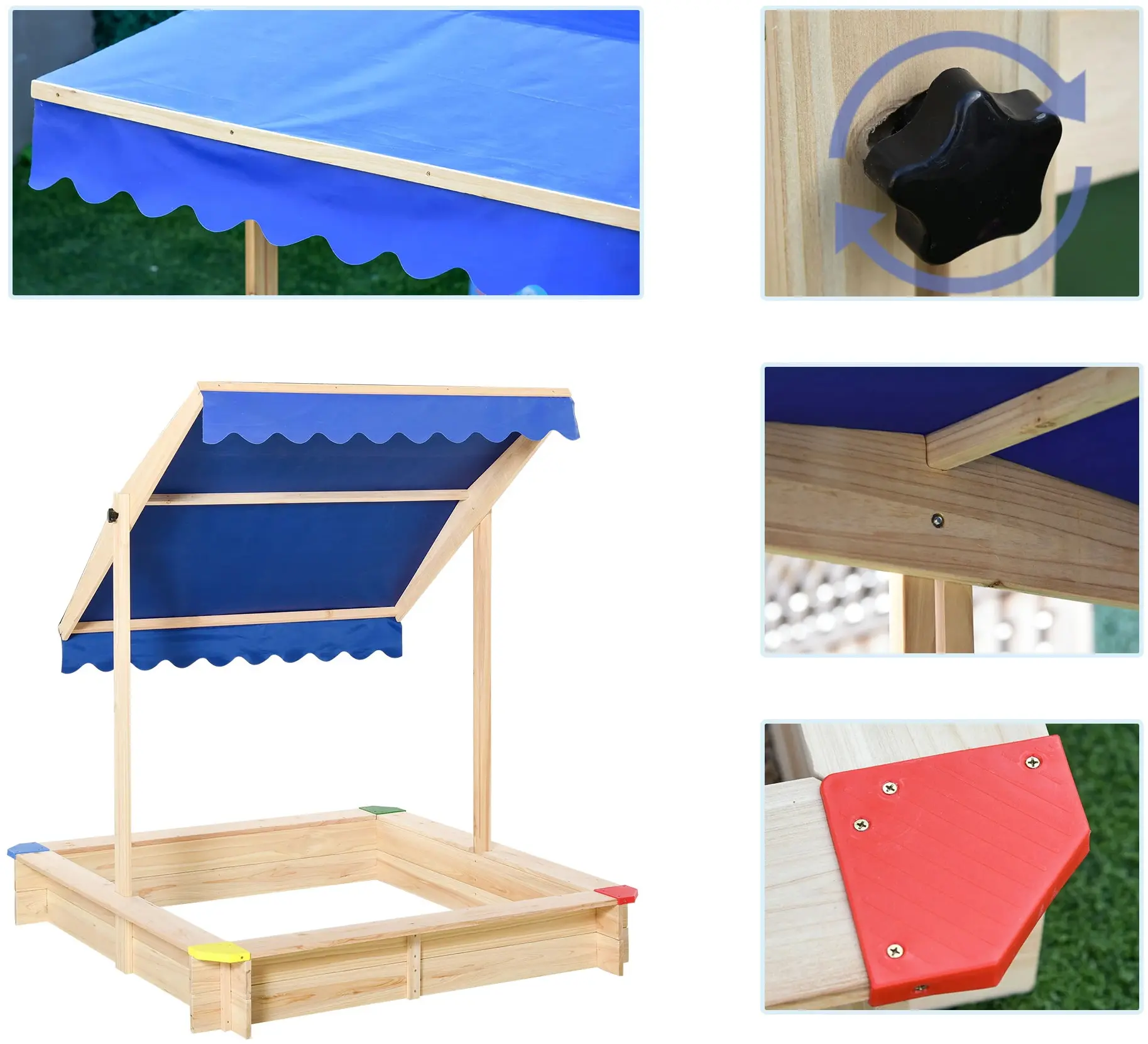 Nisipiera Outsunny 343-035 (Natural) - 3