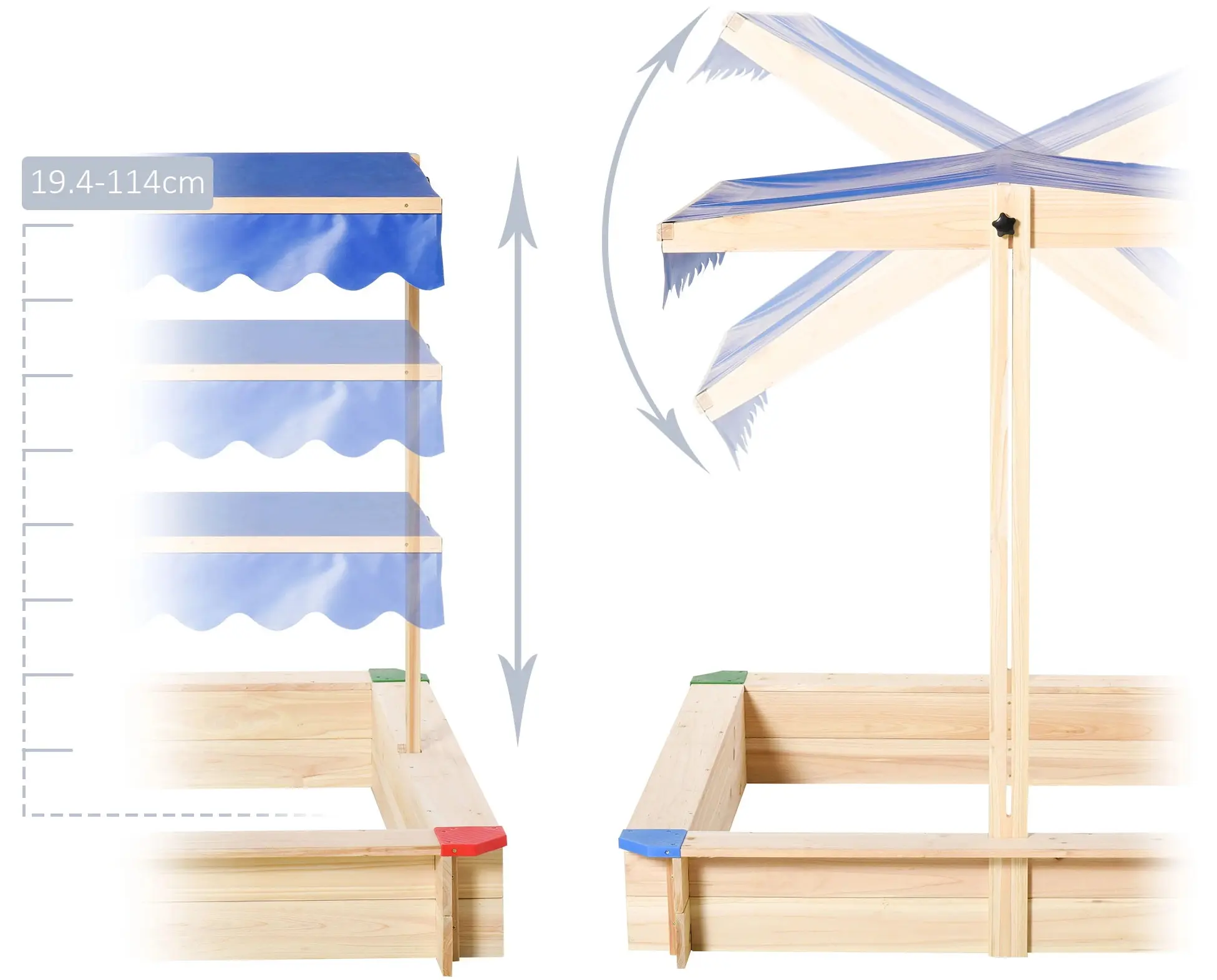 Nisipiera Outsunny 343-035 (Natural) - 4