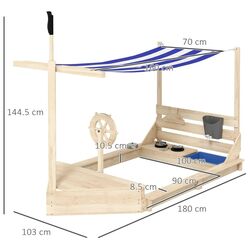 Nisipiera Outsunny 343-061V00ND (Natural) Thumb