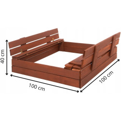 Nisipiera Springos SBP100SET04 (Brown) Thumb