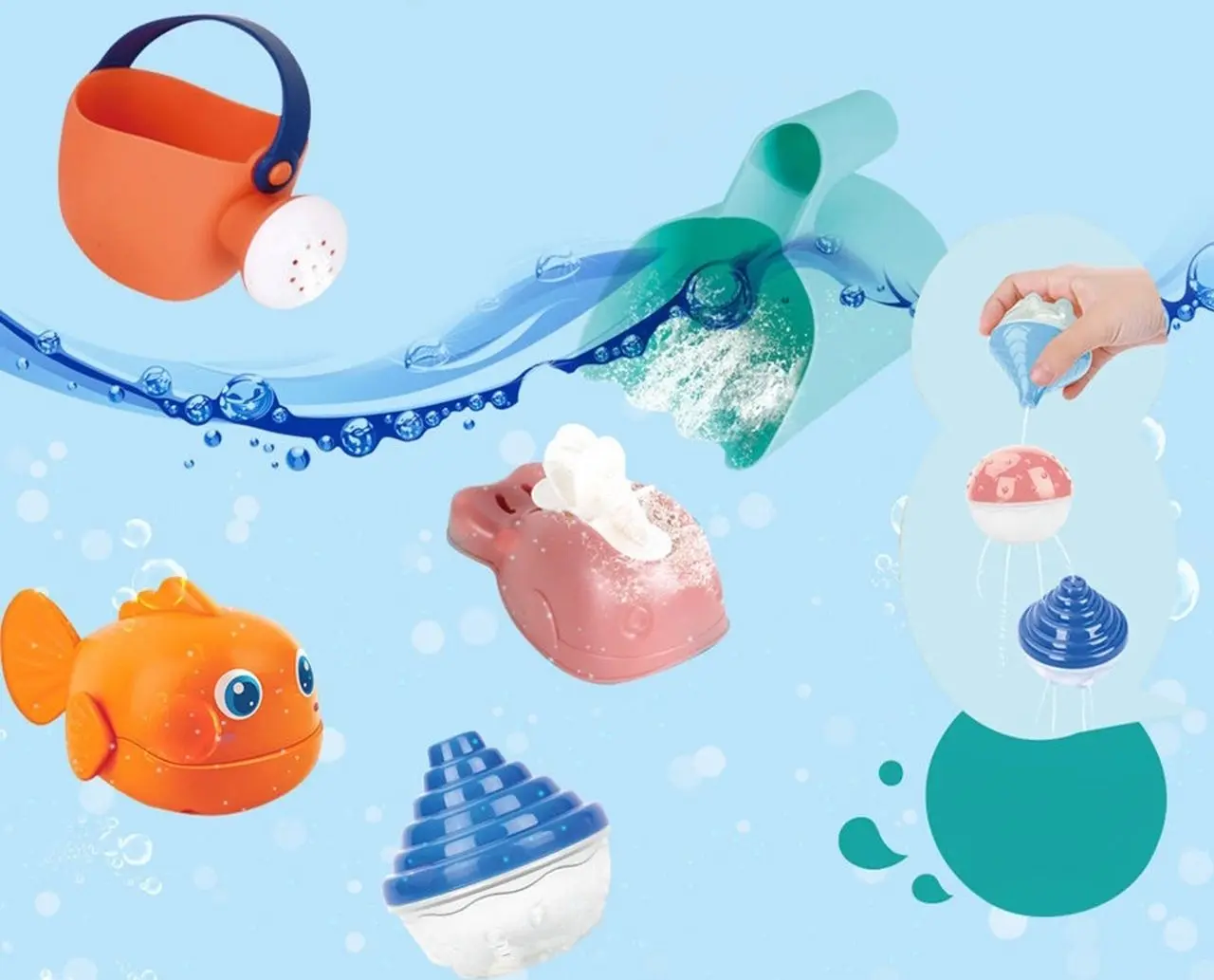 Игровой водный столик 2в1 Woopie 46408 (Blue/Green) - 3