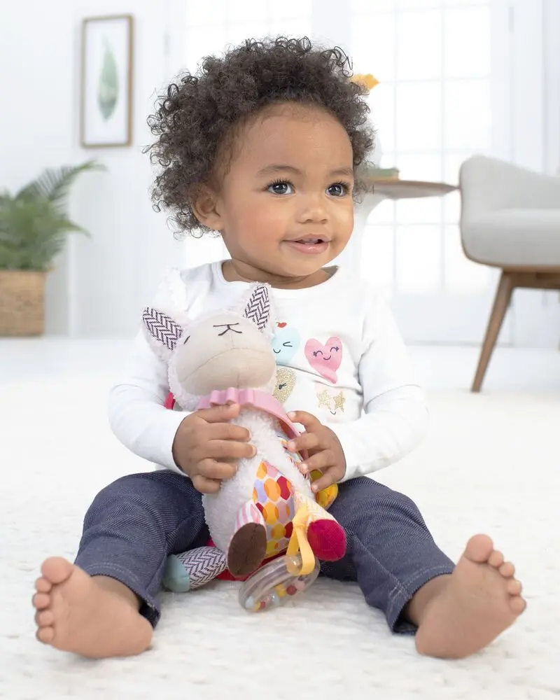 Jucarie sunatoare Skip Hop Bandana Buddies Lama - 2