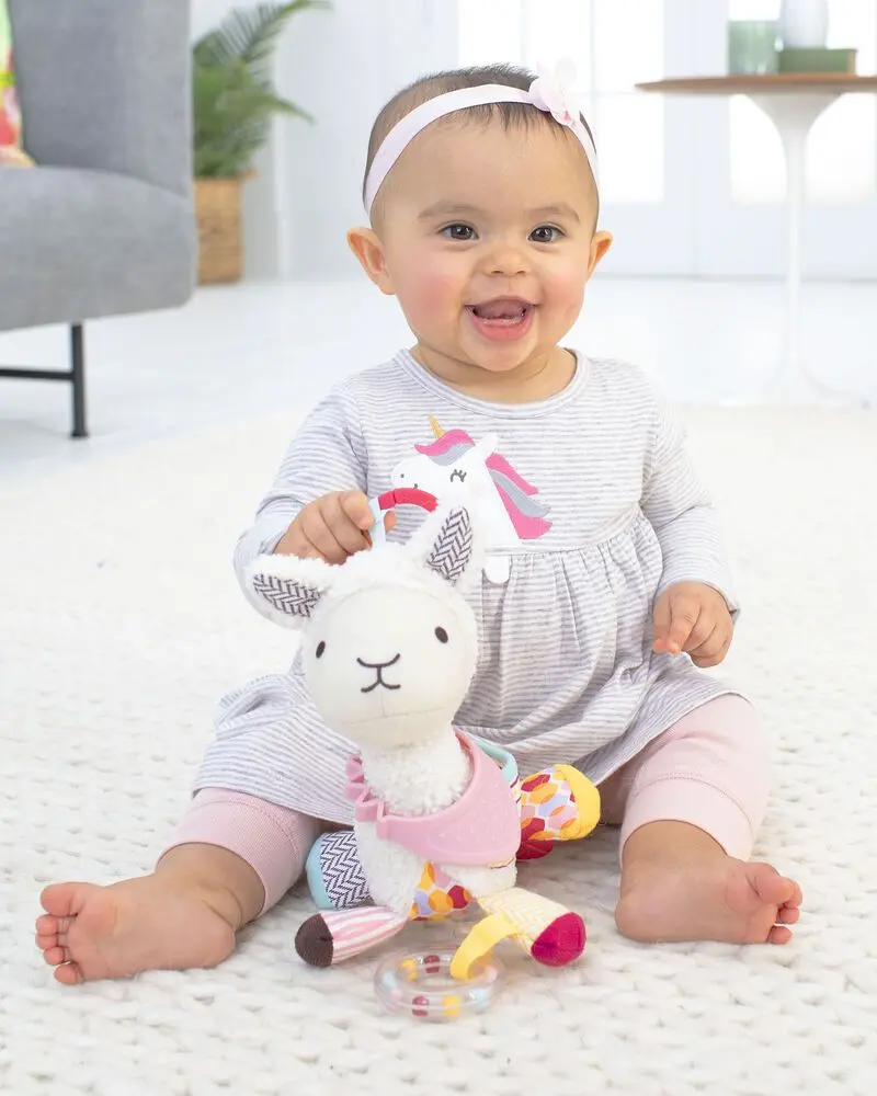 Jucarie sunatoare Skip Hop Bandana Buddies Lama - 3