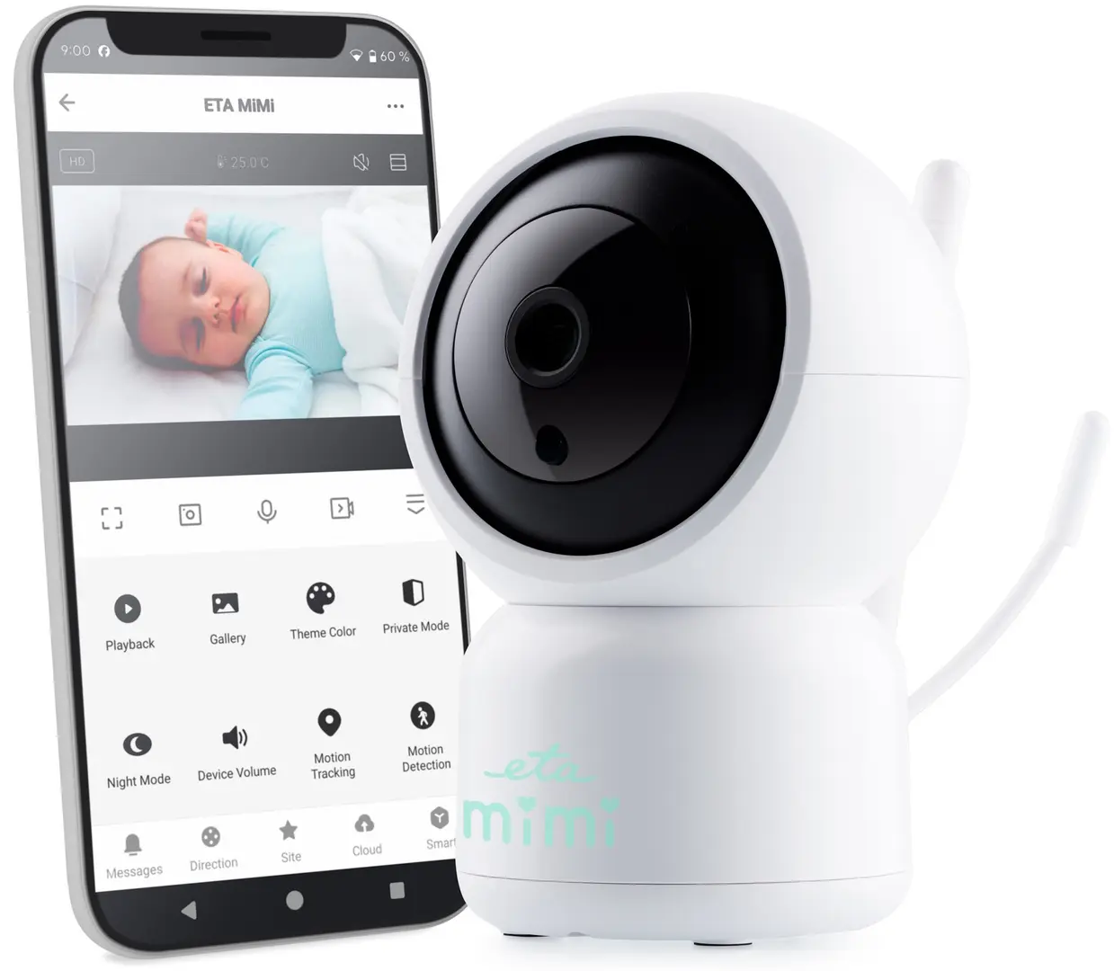 Videomonitor pentru bebelusi ETA MIMI 630690000 (White)