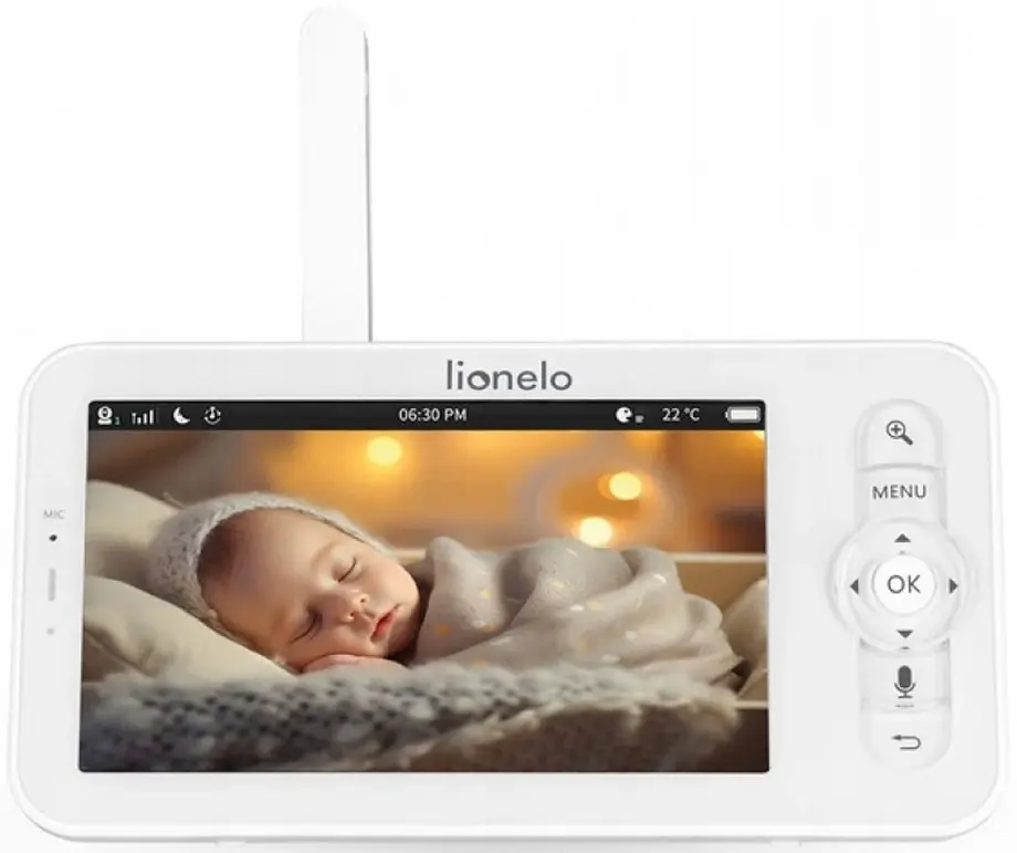 Videomonitor Lionelo Babyline 9.2 AI (White/Grey) - 3