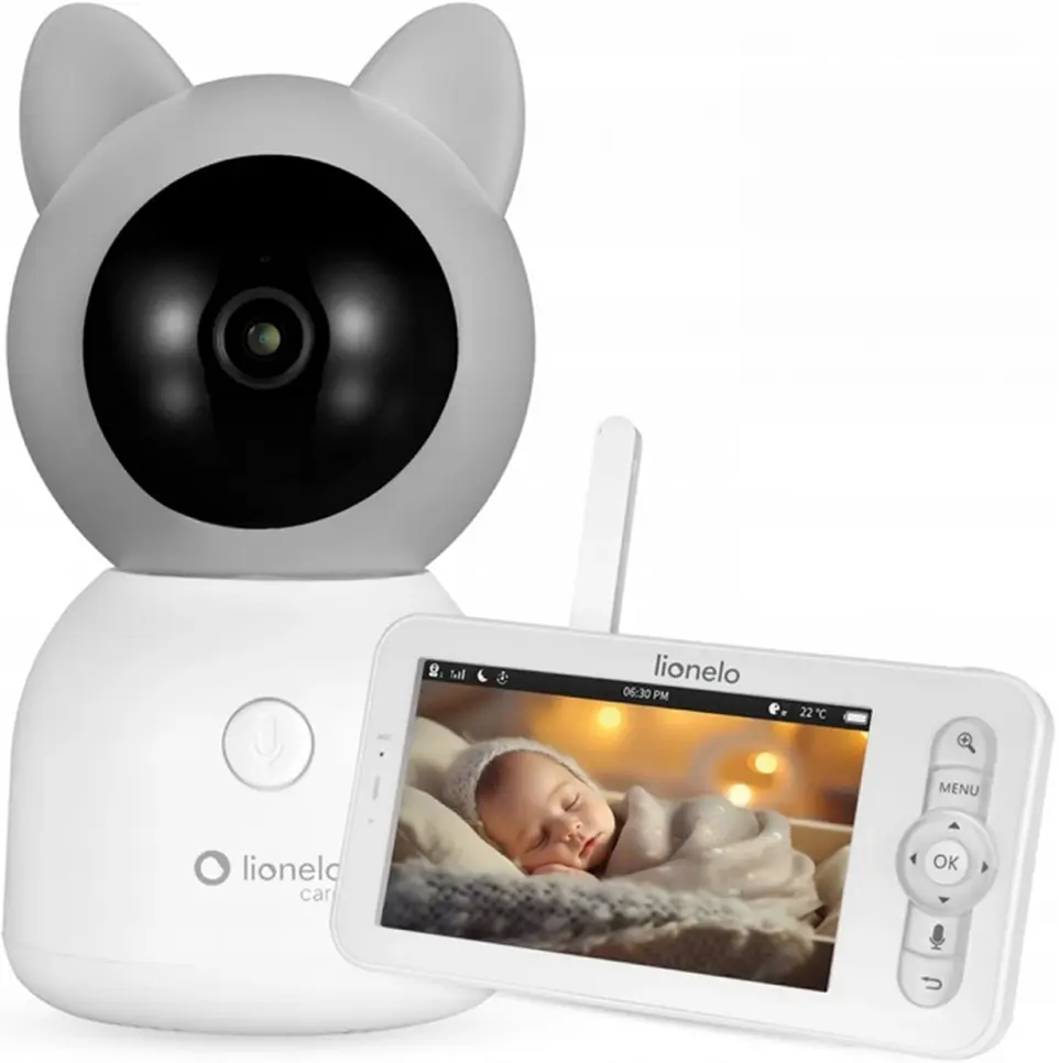 Videomonitor Lionelo Babyline 9.2 AI (White/Grey)