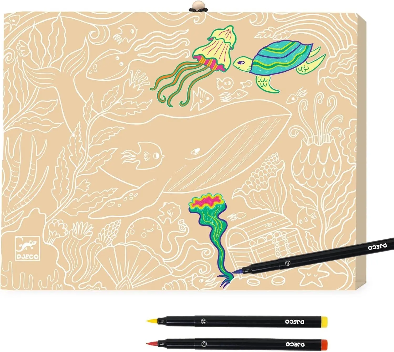 Set de colorat Djeco First Brush Pens Box 24pcs - 2