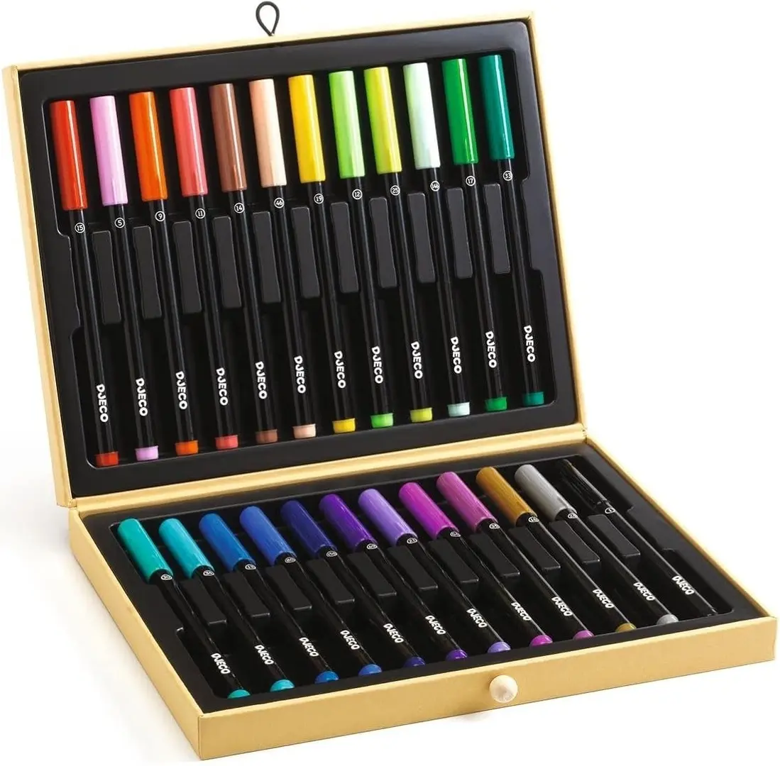 Set de colorat Djeco First Brush Pens Box 24pcs
