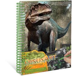 Set pentru creativitate DinosArt Creative Book Scratch&Sketch