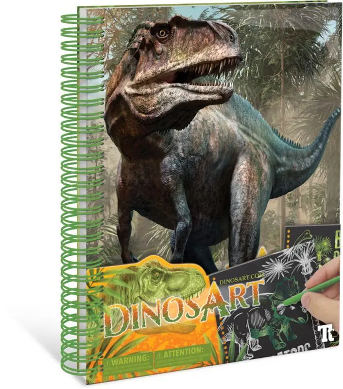 Set pentru creativitate DinosArt Creative Book Scratch&Sketch
