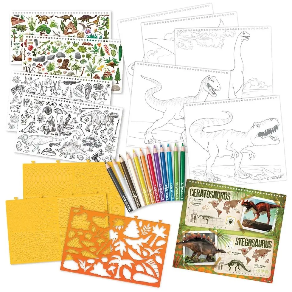 Set pentru creativitate DinosArt Creative Sketchbook 15206