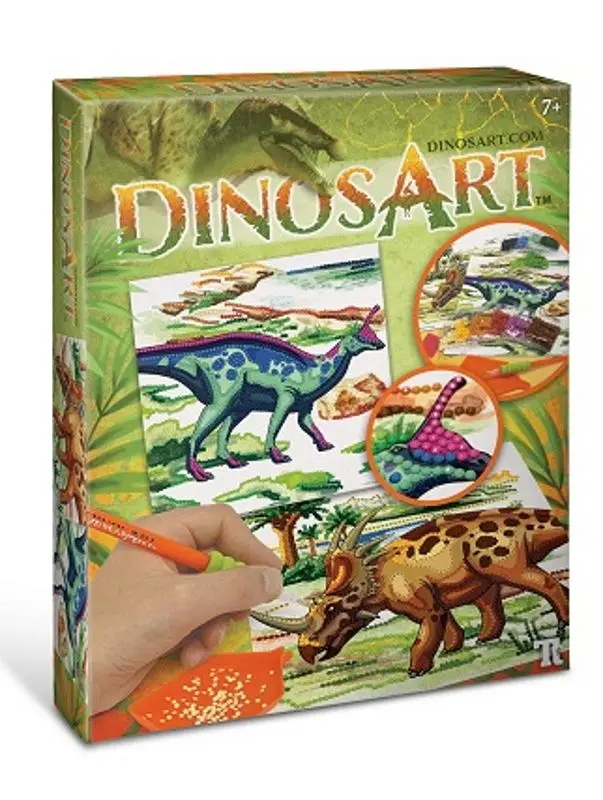Set pentru creativitate DinosArt Dazzle-by-Number