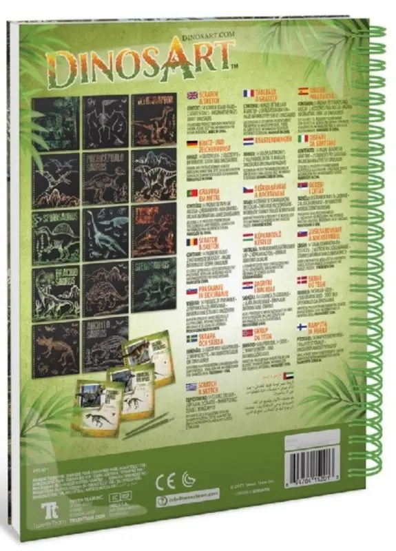 Set pentru creativitate DinosArt Scratch Sketch 15201 - 2