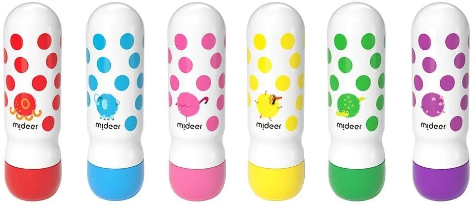 Set de colorat Mideer Magic Dot Pen MD6200 6 (White)