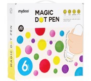 Set de colorat Mideer Magic Dot Pen MD6200 6 (White)