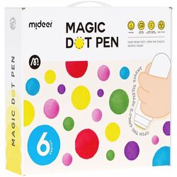 Set de colorat Mideer Magic Dot Pen MD6200 6 (White)