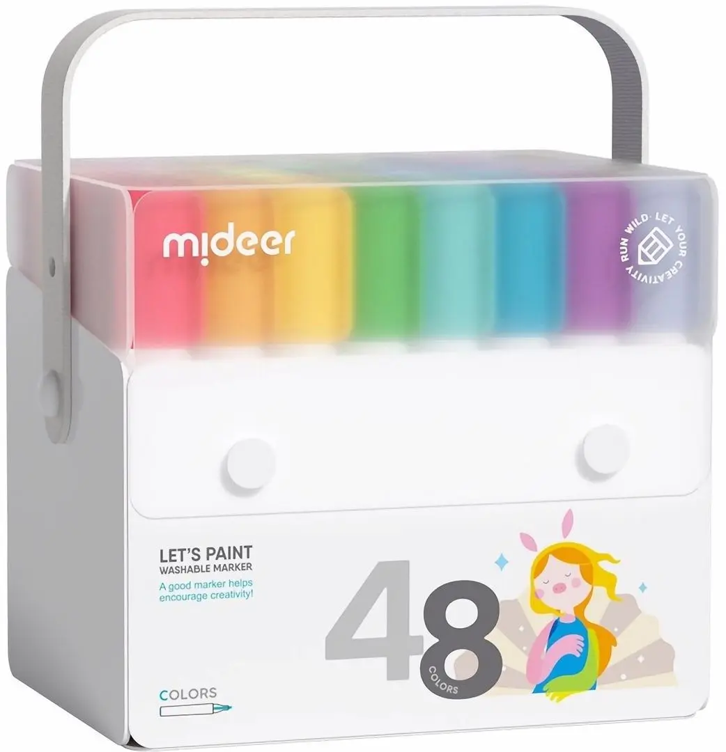 Set de colorat Mideer MD1299 48 (White)