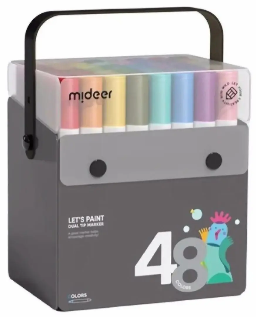 Set de colorat Mideer MD1302 48 (Grey)