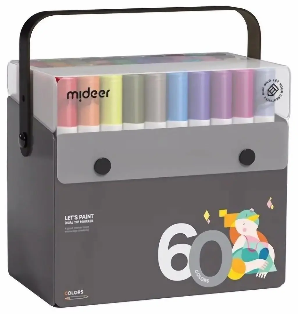 Set de colorat Mideer MD1303 60 (Grey)