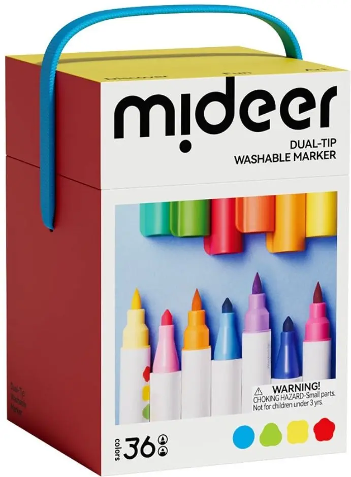 Set de colorat Mideer MD4310 36 (White/Red)