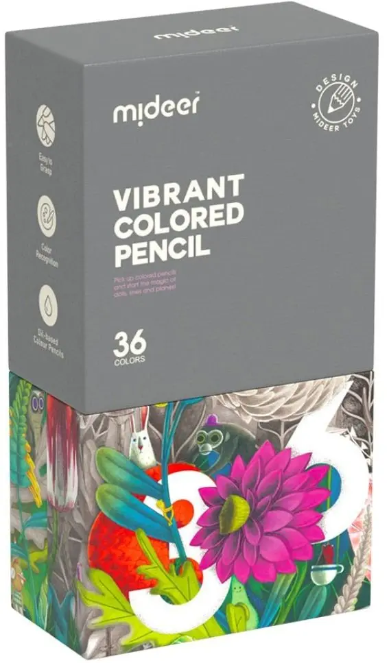 Set de colorat Mideer MD6186 36 (Grey)