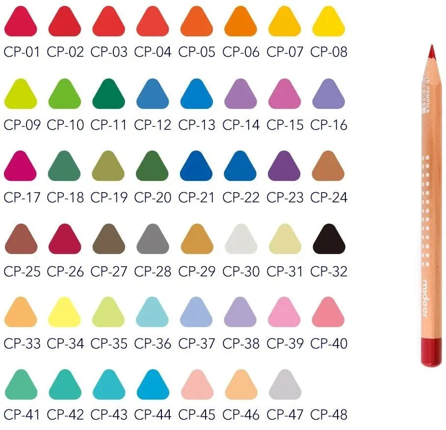 Set de colorat Mideer MD6187 48 (Grey)