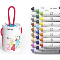 Set de colorat Mideer Silky Crayon MD4255 24 (White) Thumb