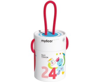 Set de colorat Mideer Silky Crayon MD4255 24 (White)