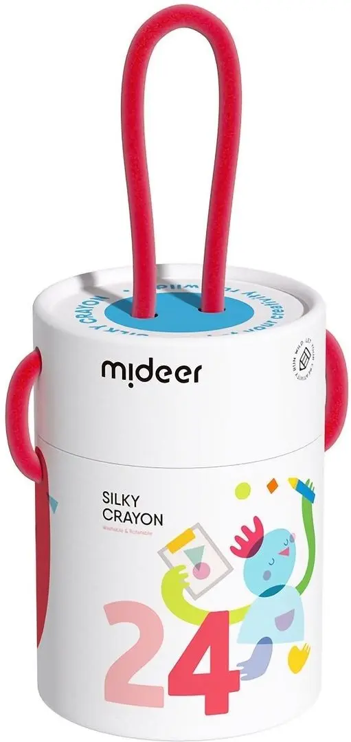 Set de colorat Mideer Silky Crayon MD4255 24 (White)
