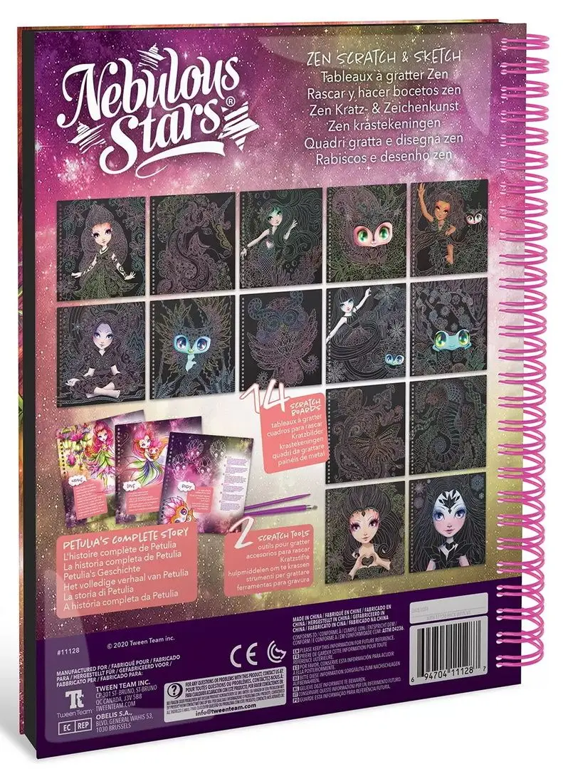 Set pentru creativitate Nebulous Stars Zen Scratch Sketch 11128