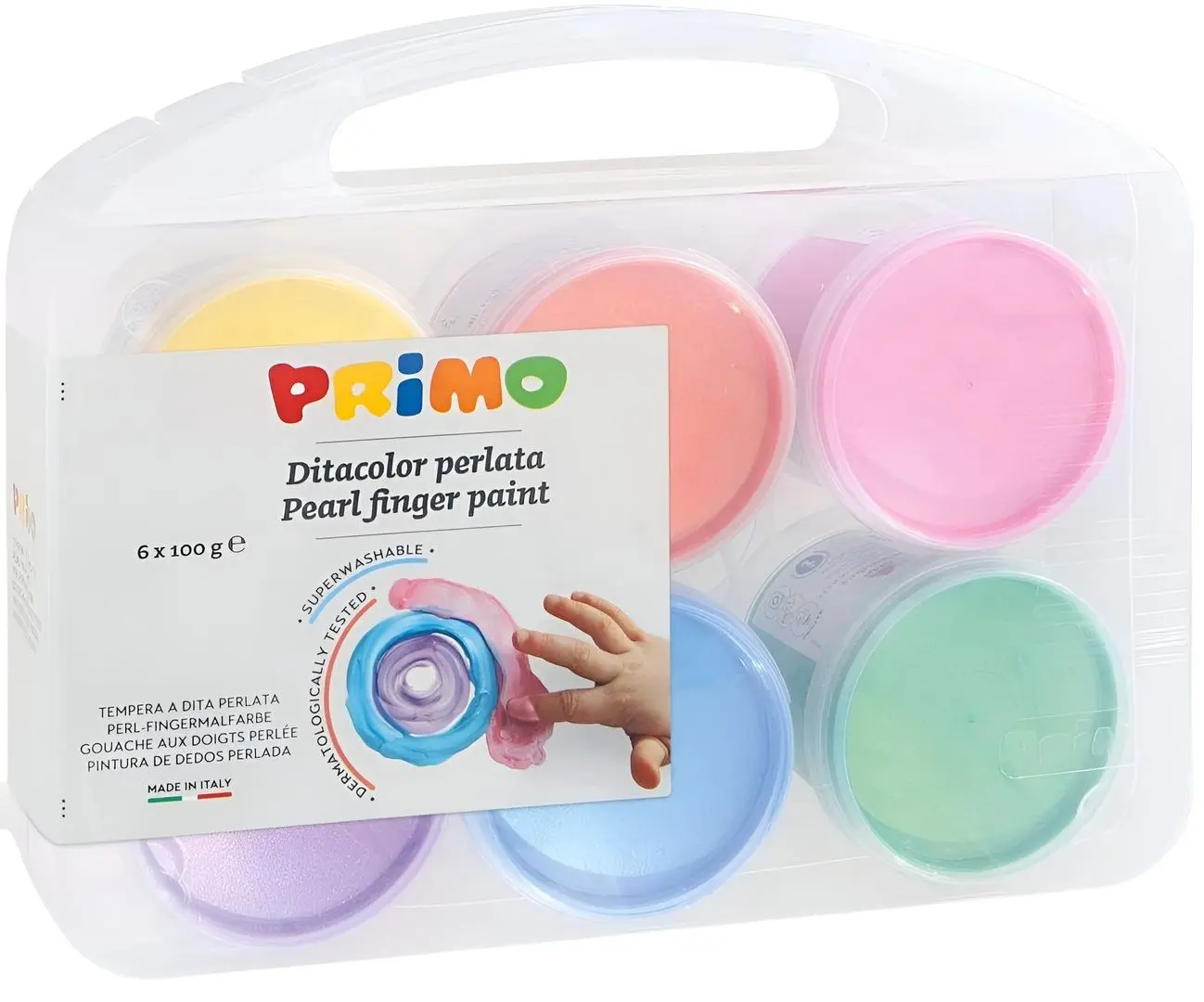 Set pentru creativitate Primo Pearl Finger Paint 229TPD100SP
