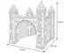 Casa de colorat Woopie Art&Fun Creative Castle (White/Black)