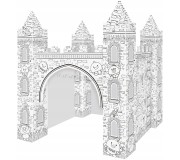 Casa de colorat Woopie Art&Fun Creative Castle (White/Black)