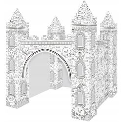 Casa de colorat Woopie Art&Fun Creative Castle (White/Black)