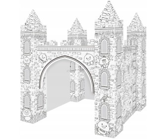 Casa de colorat Woopie Art&Fun Creative Castle (White/Black)