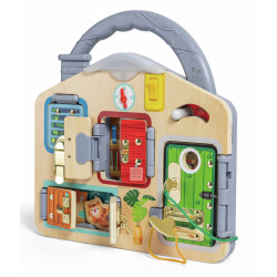 Бизиборд Hape E1111 (Wood/Grey) Thumb