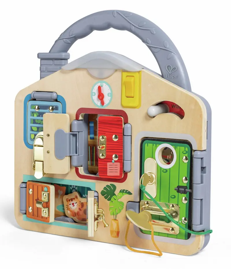 Бизиборд Hape E1111 (Wood/Grey)