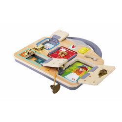 Бизиборд Hape E1111 (Wood/Grey) Thumb